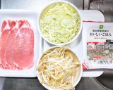 豚ロース肉とキャベツにモヤシの生姜焼き丼作り方1写真