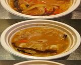 美味ドレと台湾拉麺の素でチャンポンスープ作り方2写真