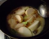 海老ダシで煮る蕪の煮物作り方2写真