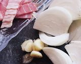 おうち居酒屋★新玉ベーコンのシンプル炒め作り方1写真