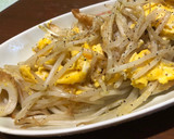 もやしと竹輪のふわふわ卵炒め♪作り方5写真