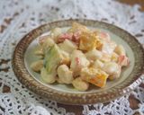 南瓜・大豆・カニカマのコロコロマヨサラダ作り方4写真
