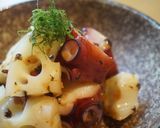 【レンコンとタコの梅肉和え】作り方6写真