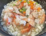 炊飯器だけで簡単♡バター香る海老ピラフ作り方2写真