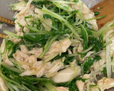 ささみと水菜のわさびドレッシング作り方5写真