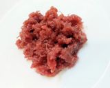 ちくわの磯辺揚げ鶏ひき肉と梅入り作り方3写真