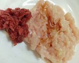 ちくわの磯辺揚げ鶏ひき肉と梅入り作り方4写真