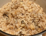 バター風味のツナしめじ筍の炊き込みごはん作り方12写真