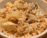 バター風味のツナしめじ筍の炊き込みごはん作り方13写真