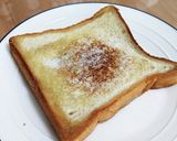 フライパンでバターシュガートースト作り方3写真