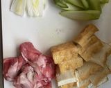 サムジャンで厚揚げとアスパラの辛味炒め作り方1写真