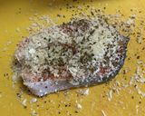 サーモンのバジルパン粉焼き作り方1写真