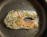 サーモンのバジルパン粉焼き作り方2写真