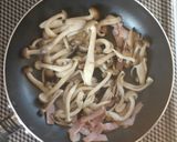 ケールとベーコンしめじのオイスター炒め。作り方3写真