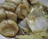 白菜と麩の煮物作り方5写真