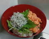 茹で鮭としらす丼作り方3写真