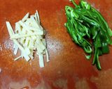 胸肉を柔らかく♡青椒肉絲風炒め作り方1写真
