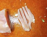 胸肉を柔らかく♡青椒肉絲風炒め作り方2写真