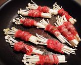 大葉ソースの牛肉えのき☆巻き作り方2写真