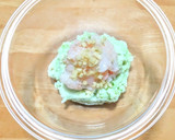 ピーマンのエビしんじょう詰め蒸し餡かけ作り方4写真