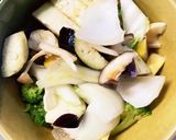 根菜茄子肉無オイスター炒味温野菜サラダ作り方14写真