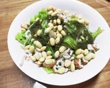 簡単！ゆでキャベツともやしの豆サラダ作り方3写真