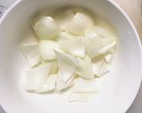 レンジ肉無し豆腐玉ねぎ味噌炒味野菜炒め作り方6写真