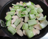鶏むねと茄子と青梗菜のオイスター炒め作り方6写真