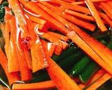 ~いんげん人参牛肉の甘辛炒め~作り方1写真