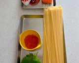 いくらとサーモンの親子和風パスタ作り方1写真