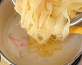 スモークサーモンといくらのクリームパスタ作り方8写真