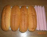 ♡お魚ソーセージと野菜のホットドッグ♥作り方1写真