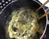 もやしとわかめの卵スープ作り方6写真