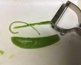 スナップエンドウ　筋取り作り方5写真
