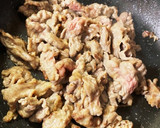 福岡県産蕾菜と牛肉のオイスターソース炒め作り方6写真