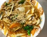 全てレンジもやし入中華風甘酢あん炒味酢豚作り方17写真