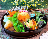 令和四年　如月24 サーモンカツ風　弁当作り方5写真