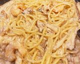 簡単和風シーフードたらこクリームパスタ作り方5写真