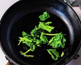 ほうれ草の和風スクランブルエッグ作り方3写真
