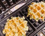 サクッともちっとチヂミッフル【ワッフル】作り方5写真