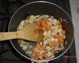 ♫お魚ソーセージと野菜の豆乳スープ♬作り方3写真