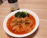 ワインに合う♪鶏肉と白菜のトマト煮作り方12写真