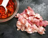 簡単！豚バラかぼちゃ丼　たっぷり紅生姜作り方2写真