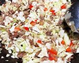 牛挽肉キャベツピーマン丼☆ハッピーご飯作り方5写真