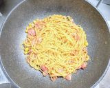 ベーコンとコーンのペペロンチーノ作り方5写真