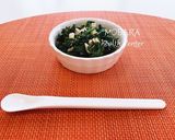 取り分け〜ほうれん草としめじのごま和え〜作り方1写真