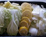 ～土鍋で～レモン豚白菜の重ね煮作り方1写真