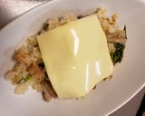 セセリとアスパラのバターオムライス作り方4写真