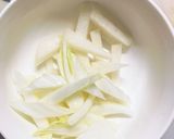 マイルド豚キムチ味豚こま大根青椒肉絲風作り方6写真