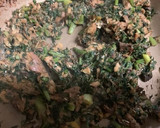 人参の葉とサバの味噌煮缶で箸休め。作り方4写真